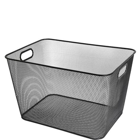 black metal storage box with lid|black storage baskets for shelves.